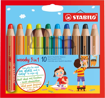 Picture of STABILO woody 3 in 1 Multicolour 10 pc(s)