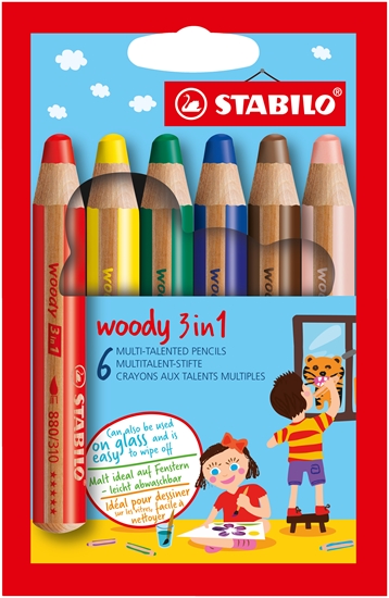 Picture of STABILO Woody 3 in 1 Multicolour 6 pc(s)