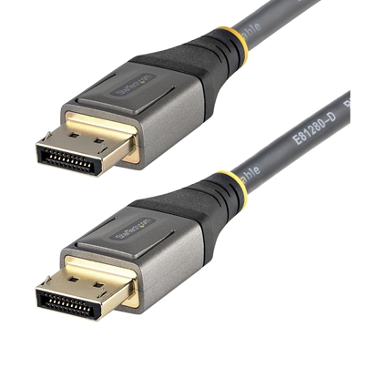 Изображение StarTech.com 16ft (5m) VESA Certified DisplayPort 1.4 Cable - 8K 60Hz HDR10 - Ultra HD 4K 120Hz Video - DP 1.4 Cable / Cord - For Monitors/Displays - DisplayPort to DisplayPort Cable - M/M