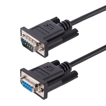 Attēls no StarTech.com 3m RS232 Serial Null Modem Cable  Crossover Serial Cable w/Al-Mylar Shielding