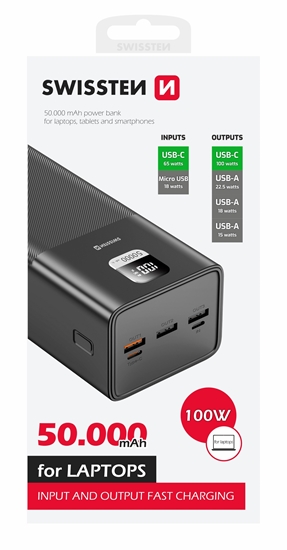 Picture of Swissten Power Line Power Bank 50 000 mAh / 100W