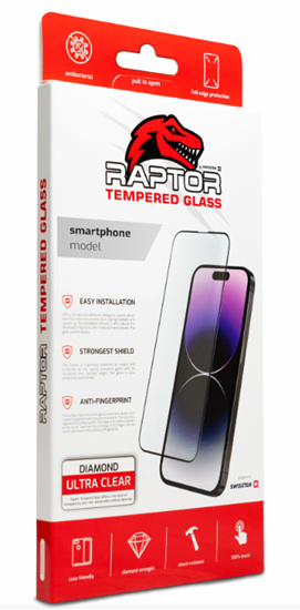Изображение Swissten Raptor Diamond Ultra Full Face Tempered Glass for Apple iPhone XR