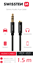 Изображение Swissten Textile Audio Cable 3,5 mm (male) / 3,5 mm (female) / 1.5m