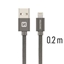 Изображение Swissten Textile Fast Charge 3A Lightning Data and Charging Cable 20 cm