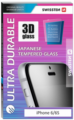 Attēls no Swissten Ultra Durable 3D Japanese Tempered Glass Premium 9H Screen Protector Samsung J600 Galaxy J6 (2018) White