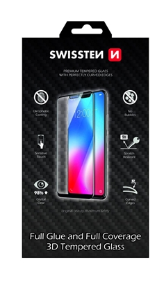 Attēls no Swissten Ultra Durable Full Face / Full Glue Tempered Glass Premium 9H Screen Protector Samsung Galaxy A52 Black