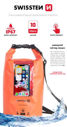 Attēls no Swissten Waterproof Universal Phone Case 10L