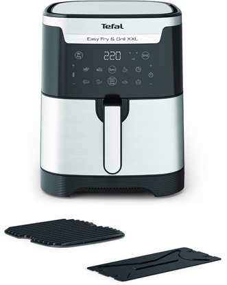 Attēls no Tefal Easy Fry & Grill EY801D 6.5 L Stand-alone 1650 W Hot air fryer Stainless steel