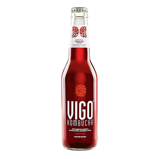 Изображение Tējas dzēriens atsvaidzinošs VIGO Kombucha, Acai, gāzēts, 0.33l