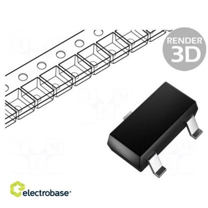 Изображение Tranzistors: N-MOSFET | vienpolārs | 30V | 2,8A | 1,4 W | SOT24