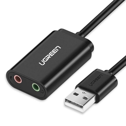 Изображение UGreen USB 2.0 External Sound Adapter Black