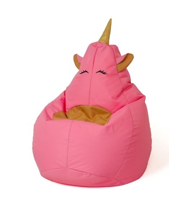 Attēls no Unicorn pink L 105 x 80 cm Sako bag pouffe