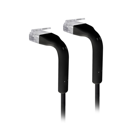 Picture of UBIQUITI ULTRA-THIN PATCH CABLE WITH BENDABLE BOOTS DESIGNED FOR INSTALLATION FLEXIBILITY / BLACK / 0.1 M (50-PACK)