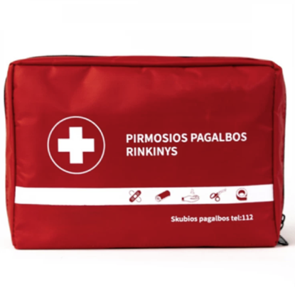 Attēls no Updated 2023 Car First Aid Kit (red/black)