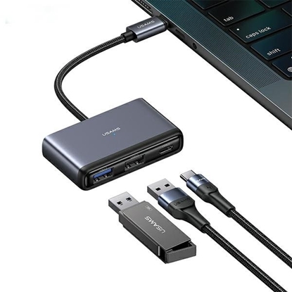 Picture of Usams 5in1 Adapter USB 2.0 / USB 3.0 / USB-C / TF / SD / hub