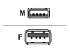 Picture of Kabel USB LogiLink USB-A - USB-A 2 m Biały (CU0010)
