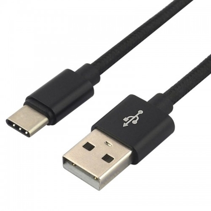 Изображение USB-C 3.0 male / USB A male 1.0m everActive CBB-1CB 3.0A melns iepakojumā 1 gb.