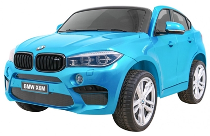 Picture of Vaikiškas dvivietis elektromobilis BMW X6M XXL, mėlynas lakuotas