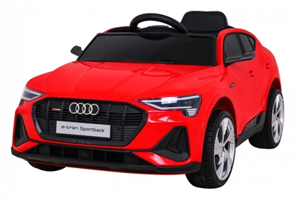 Изображение Vaikiškas vienvietis elektromobilis Audi E-Tron, raudonas