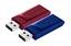 Picture of Verbatim Slider - USB Drive - 2x32 GB - Blue/Red
