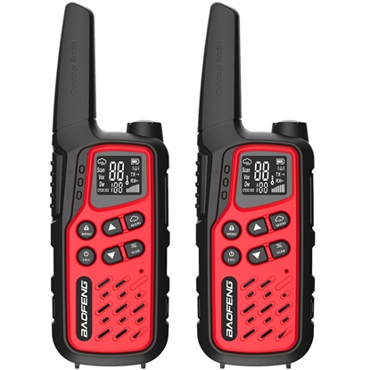 Picture of Walkie-Talkie Baofeng BF-T25E Red, 2 pieces