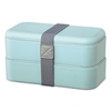 Picture of Xavax 2-piece lunch box, stacking, leak-proof, 500 ml per bento box, pastel blue