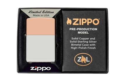 Attēls no Zippo Lighter 48695 Bimetal Case - Copper Lid