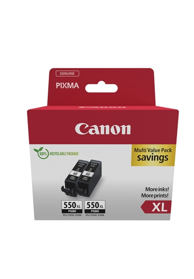 Picture of Canon PGI-550 XL PGBK black Twin Pack