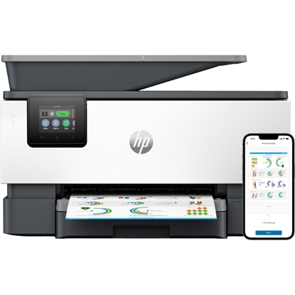 Attēls no HP OfficeJet Pro 9120b AIO All-in-One Printer - A4 Color Ink, Print/Copy/Dual-Side Scan/Fax, Automatic Document Feeder, LAN, WiFi, 22ppm, 1500 pages per month (replaces OfficeJet Pro 8730)