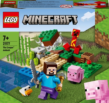 Изображение LEGO Minecraft Zasadzka Creepera (21177)