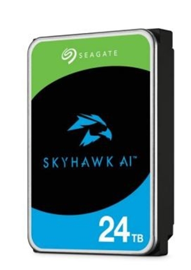 Изображение HDD|SEAGATE|SkyHawk AI|24TB|SATA 3.0|256 MB|7200 rpm|Discs/Heads 10/20|3,5"|ST24000VE002