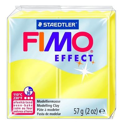 Picture of Cietējoša modelēšanas masa FIMO EFFECT, 57 g, caurspīdīgi dzeltenā krāsa (translucen yellow)