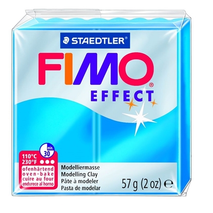 Attēls no Cietējoša modelēšanas masa FIMO EFFECT, 57 g, caurspīdīgi zilā krāsa (translucen blue)