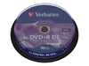 Picture of 1x10 Verbatim DVD+R Double Layer 8x Speed, 8,5GB matt silver