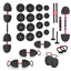 Picture of 6IN1 WEIGHT SET HMS SGN140 (BARBELL, DUMBBELL AND KETTLEBELL) 40KG