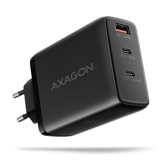 Picture of MOBILE CHARGER WALL USB 100W/GAN 3PORT ACU-DPQ100 AXAGON