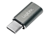 Picture of Adapter USB LogiLink USB-C - microUSB Srebrny  (AU0041)
