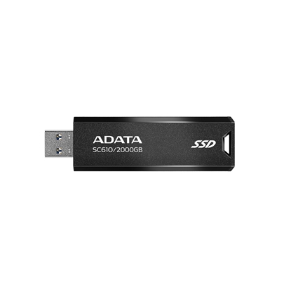 Attēls no ADATA SC610 USB flash drive 2 TB USB Type-A 3.2 Gen 2 (3.1 Gen 2) Black