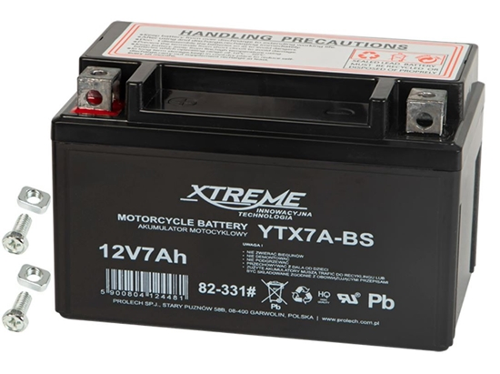 Изображение Akumulator AGM motocyklowy 12V 7Ah