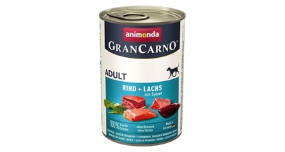 Изображение ANIMONDA GranCarno Adult Salmon and spinach - wet dog food - 400g