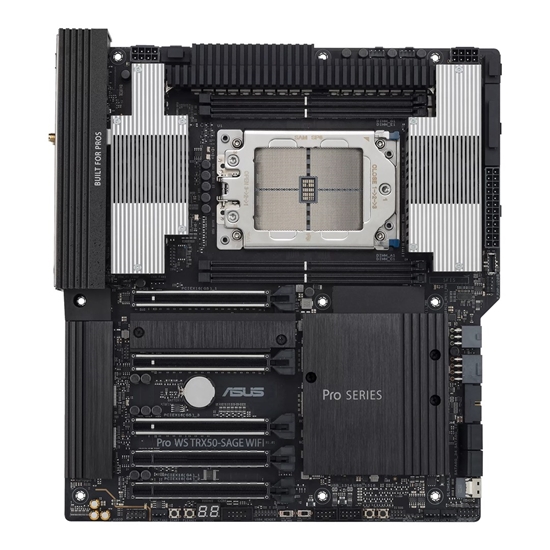 Picture of ASUS Pro WS TRX50-SAGE WIFI AMD TRX50 Socket sTR5 SSI CEB motherboard for workstations