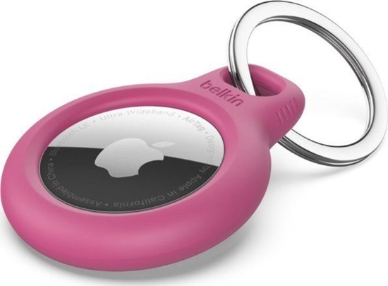 Picture of Belkin Key Ring for Apple AirTag, pink   F8W973btPNK
