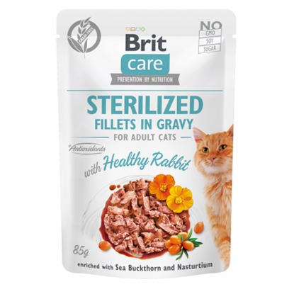 Изображение BRIT Care Sterilized Fillets in Gravy Rabbit - wet cat food - 85 g