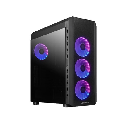 Picture of Case|CHIEFTEC|SCORPION 4|MiniTower|Case product features Transparent panel|Not included|ATX|MicroATX|MiniITX|Colour Black|GL-04B-UC-OP