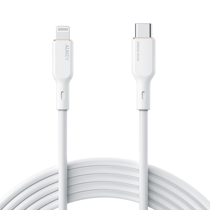 Picture of CB-SCL2 kabel Lightning - USB-C 1.8m MFi Apple USB-PD silikonowy biały