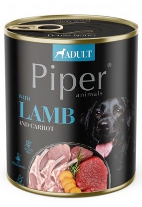 Attēls no DOLINA NOTECI Piper Lamb with carrot - Wet dog food - 800 g