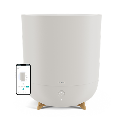 Attēls no Duux | Smart Humidifier | Neo | Water tank capacity 5 L | Suitable for rooms up to 50 m² | Ultrasonic | Humidification capacity 500 ml/hr | Greige