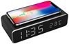 Picture of Gembird Digital alarm clock with wireless charging function Black