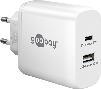 Attēls no Goobay | USB-C PD Dual Fast Charger (45 W) | 65412 | N/A