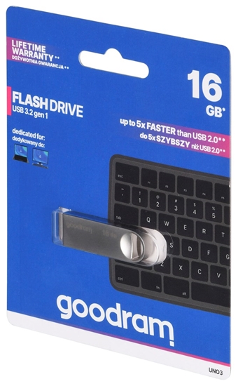 Picture of Goodram USB UNO3-0160S0R11 USB flash drive 16 GB USB Type-A 3.2 Gen 1 (3.1 Gen 1) Silver